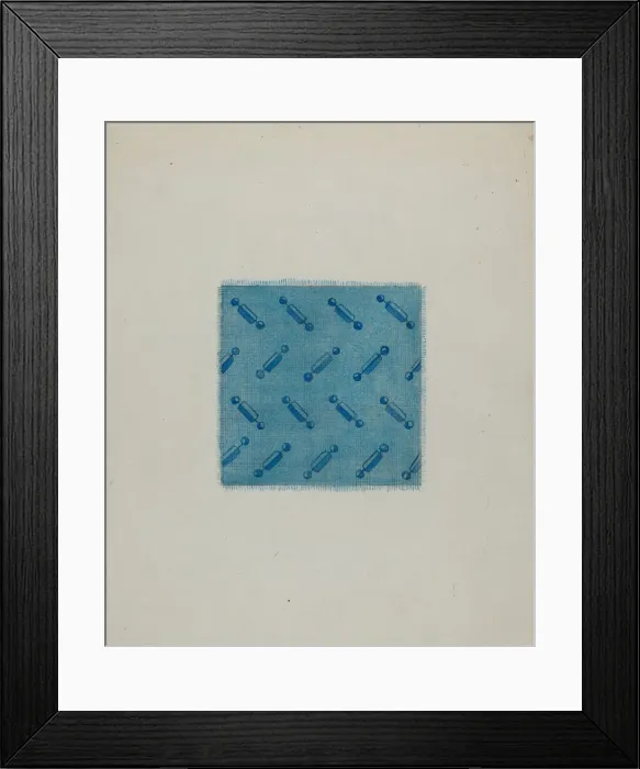 Framed Print : Sample of Calico, c. 1941. Creator: Genevieve Sherlock Framed Print : Sample of Calico, c. 1941. Creator: Genevieve Sherlock