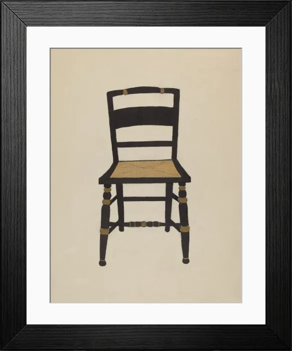 Framed Print : Hitchcock Chair, 1935  /  1942. Creator: Genevieve Sherlock