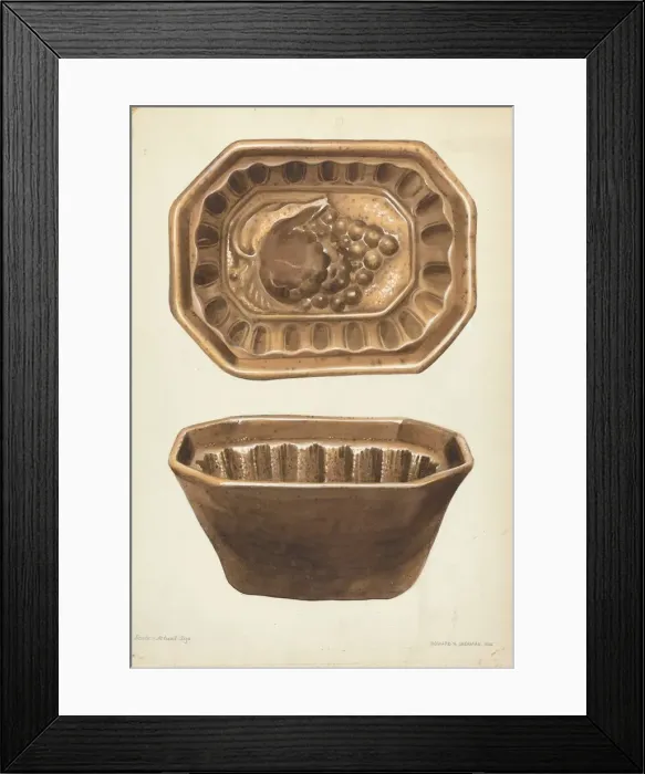 Framed Print : Crockery Mold, 1936. Creator: Howard H. Sherman Framed Print : Crockery Mold, 1936. Creator: Howard H. Sherman