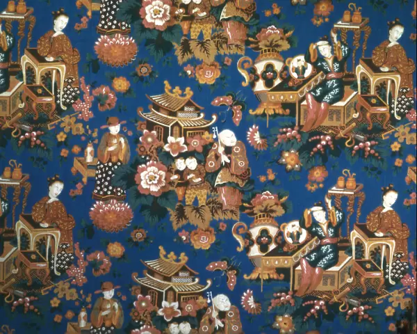 A Chinese Tea Party (Furnishing Fabric), Manchester, c. 1854