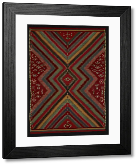 Framed Print : Eye-Dazzler Weaving, New Mexico, 1880 / 1900. Creator: Unknown Framed Print : Eye-Dazzler Weaving, New Mexico, 1880 / 1900. Creator: Unknown