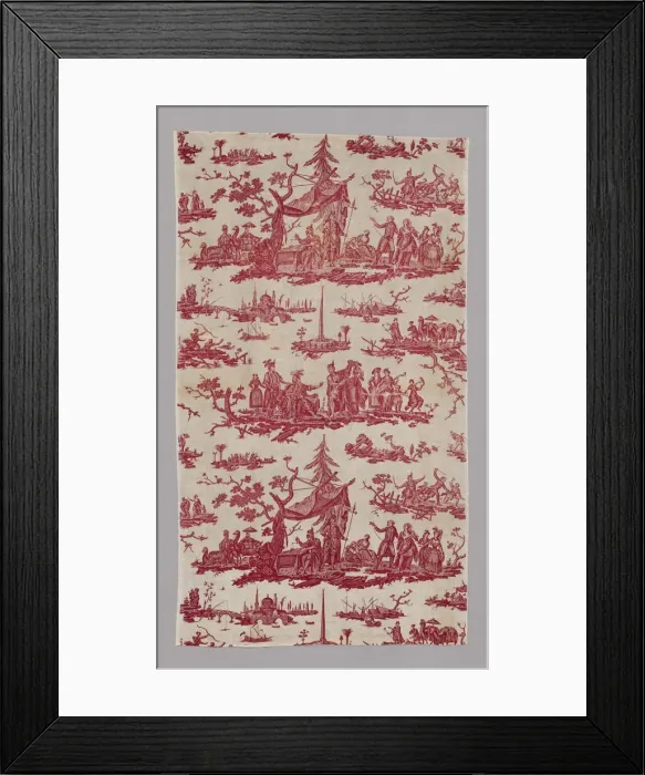 Framed Print : La Caravane du Caire (The Caravan from Cairo) (Furnishing Fabric), France, 1785 / 89 Framed Print : La Caravane du Caire (The Caravan from Cairo) (Furnishing Fabric), France, 1785 / 89