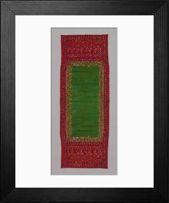 Framed Print : Head Scarf, India, 19th century. Creator: Unknown Framed Print : Head Scarf, India, 19th century. Creator: Unknown