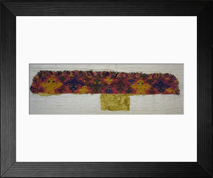 Framed Print : Fragment (Border), Peru, 100 B. C. / A. D. 200. Creator: Unknown Framed Print : Fragment (Border), Peru, 100 B. C. / A. D. 200. Creator: Unknown