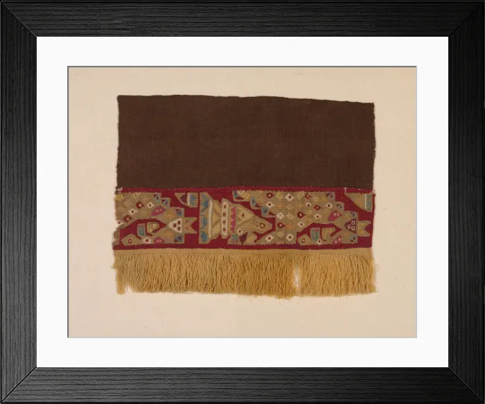 Framed Print : Fragment, Peru, A. D. 800 / 1100. Creator: Unknown Framed Print : Fragment, Peru, A. D. 800 / 1100. Creator: Unknown