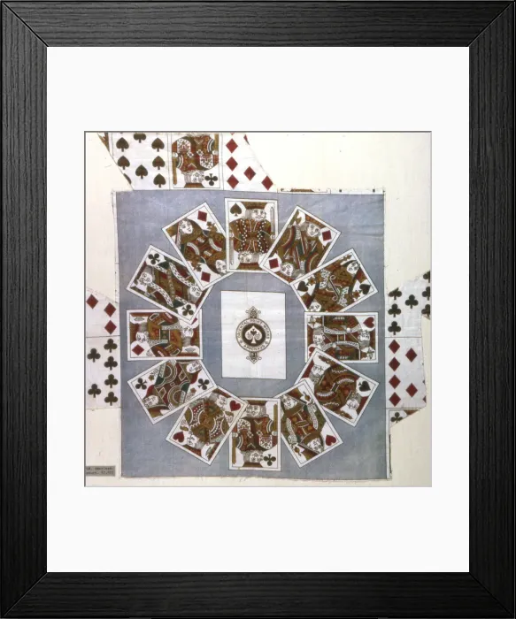 Framed Print : Handkerchief, Rhode Island, 1875  /  1900. Creator: Oriental Print Works
