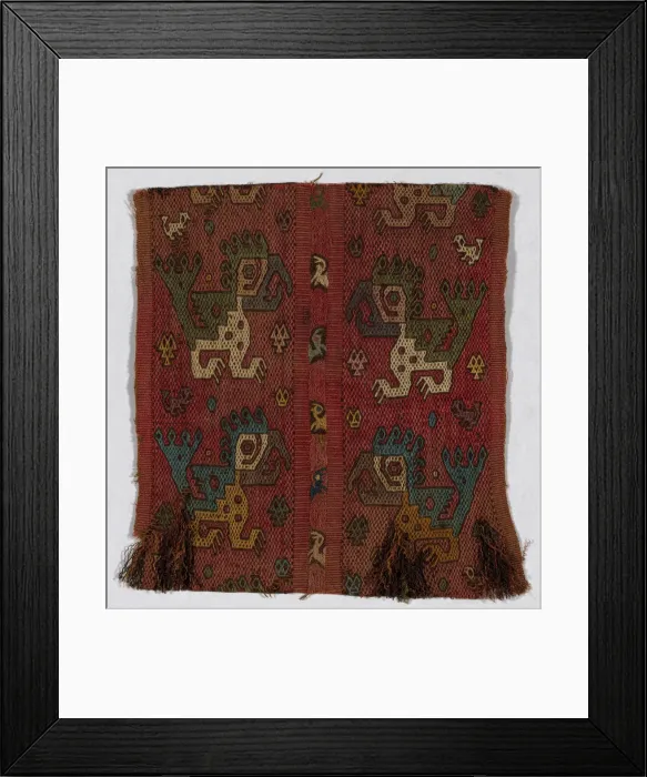 Framed Print : Fragment, Peru, 750 / 1100. Creator: Unknown Framed Print : Fragment, Peru, 750 / 1100. Creator: Unknown