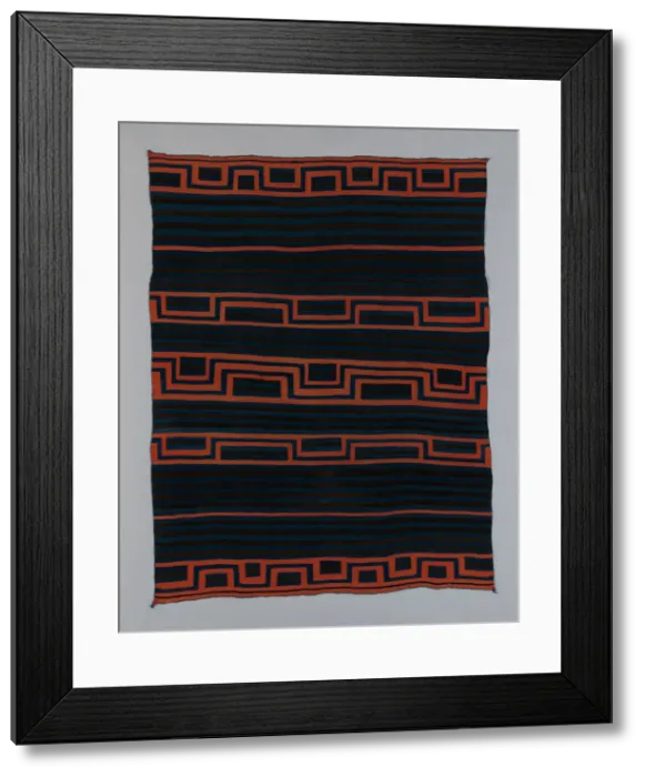 Framed Print : Moqui-Style Sarape, Northern Mexico, c. 1870. Creator: Unknown Framed Print : Moqui-Style Sarape, Northern Mexico, c. 1870. Creator: Unknown