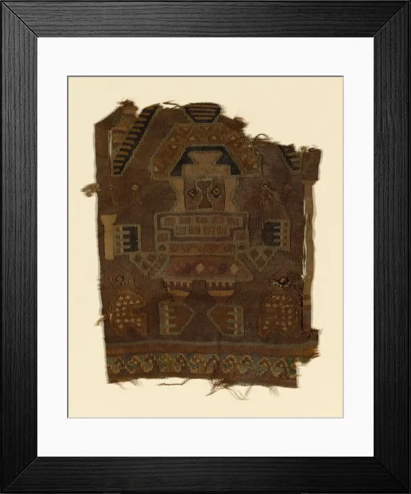 Framed Print : Fragment, Peru, A. D. 900 / 1470. Creator: Unknown Framed Print : Fragment, Peru, A. D. 900 / 1470. Creator: Unknown
