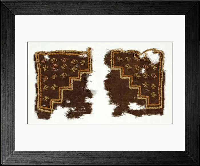 Framed Print : Fragment (From Poncho), Peru, A. D. 1000 / 1532. Creator: Unknown Framed Print : Fragment (From Poncho), Peru, A. D. 1000 / 1532. Creator: Unknown
