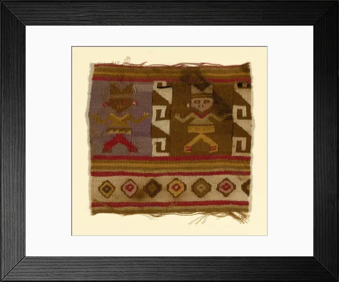 Framed Print : Fragment, Peru, 900 / 1470. Creator: Unknown Framed Print : Fragment, Peru, 900 / 1470. Creator: Unknown