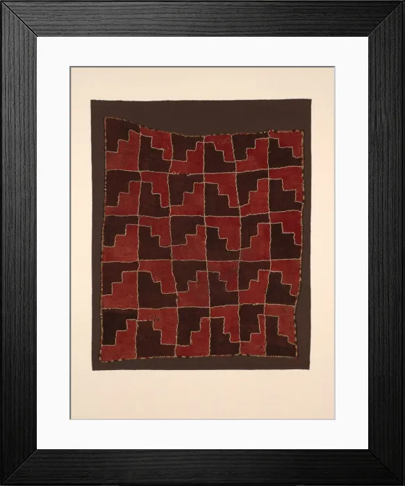 Framed Print : Fragment, Peru, A. D. 200 / 900. Creator: Unknown Framed Print : Fragment, Peru, A. D. 200 / 900. Creator: Unknown
