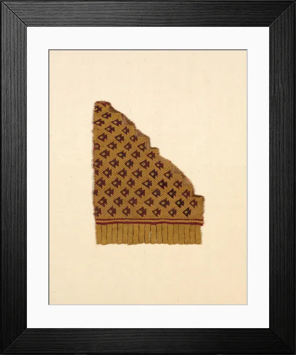 Framed Print : Fragment from a Mantle, Peru, A. D. 1000 / 1476. Creator: Unknown Framed Print : Fragment from a Mantle, Peru, A. D. 1000 / 1476. Creator: Unknown