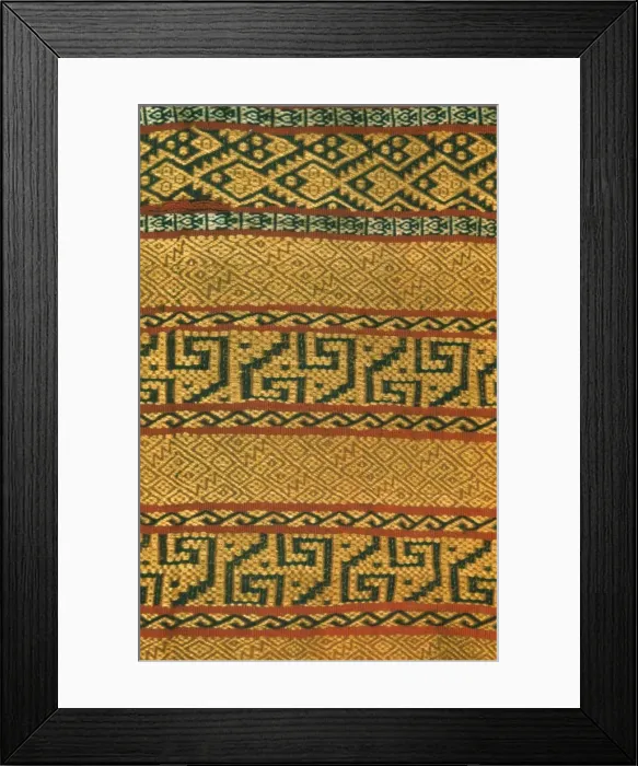 Framed Print : Fragments, Peru, A. D. 1000 / 1476. Creator: Unknown Framed Print : Fragments, Peru, A. D. 1000 / 1476. Creator: Unknown