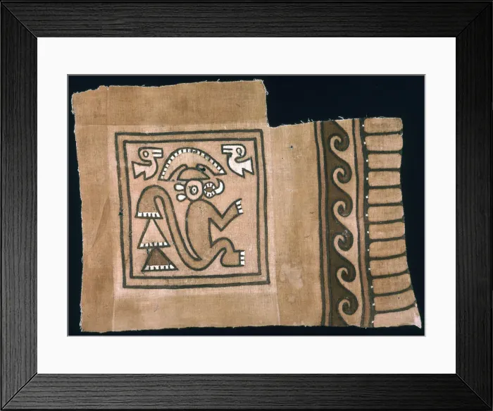 Framed Print : Fragment, Peru, A. D. 1000 / 1476. Creator: Unknown Framed Print : Fragment, Peru, A. D. 1000 / 1476. Creator: Unknown