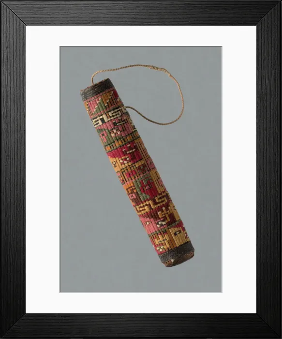 Framed Print : Needle Case, Peru, c. 700 / 1476. Creator: Unknown Framed Print : Needle Case, Peru, c. 700 / 1476. Creator: Unknown