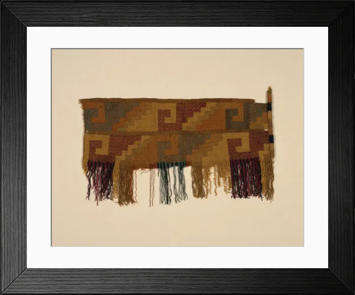 Framed Print : Fragment, Peru, A. D. 1000 / 1476. Creator: Unknown Framed Print : Fragment, Peru, A. D. 1000 / 1476. Creator: Unknown