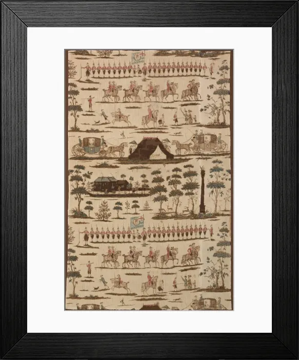 Framed Print : The Irish Volunteers (Furnishing Fabric), Kildare, 1782. Creator: Thomas Harpur Framed Print : The Irish Volunteers (Furnishing Fabric), Kildare, 1782. Creator: Thomas Harpur