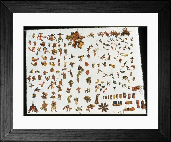 Framed Print : Fragments, Peru, 100 B. C. / A. D. 200. Creator: Unknown Framed Print : Fragments, Peru, 100 B. C. / A. D. 200. Creator: Unknown