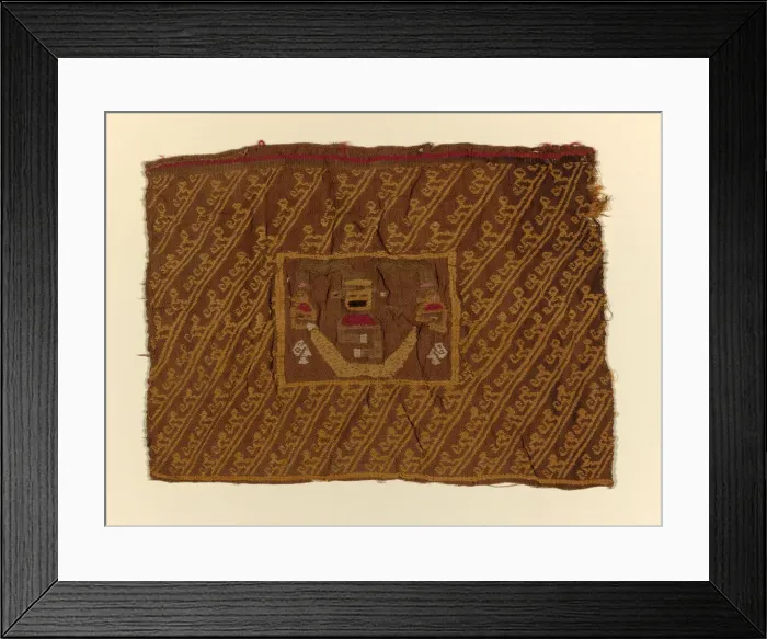 Framed Print : Fragment, Peru, A. D. 1250 / 1470. Creator: Unknown Framed Print : Fragment, Peru, A. D. 1250 / 1470. Creator: Unknown