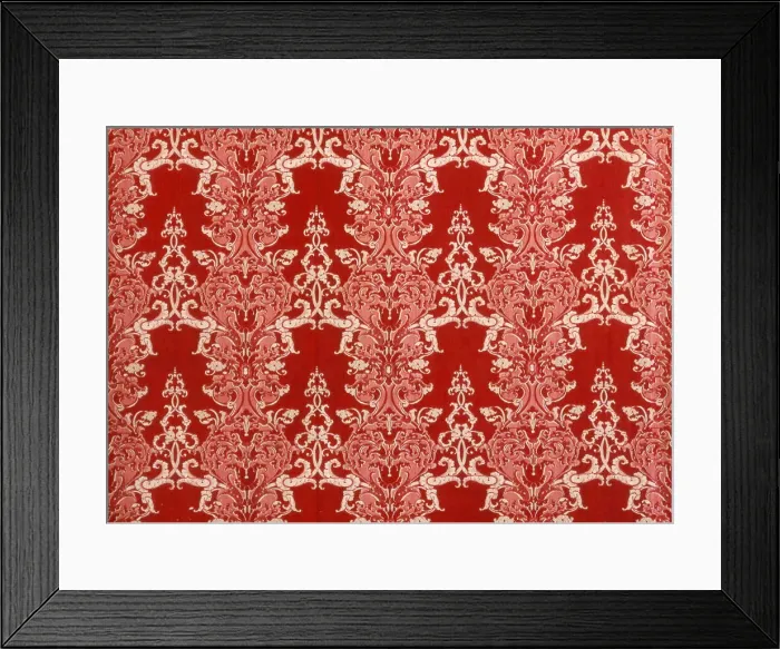 Framed Print : Panel (Furnishing Fabric), France, c. 1840. Creator: Unknown Framed Print : Panel (Furnishing Fabric), France, c. 1840. Creator: Unknown