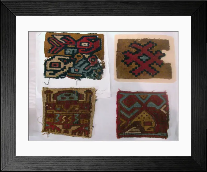 Framed Print : Tapestry Medallions, Peru, A. D. 650 / 700. Creator: Unknown Framed Print : Tapestry Medallions, Peru, A. D. 650 / 700. Creator: Unknown