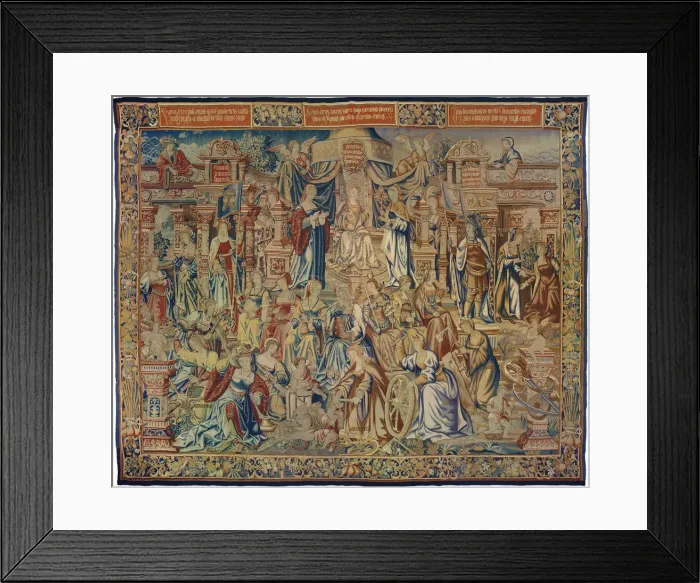 Framed Print : Prudentia (Prudence), from Los Honores, Flanders, 1525 / 32 Framed Print : Prudentia (Prudence), from Los Honores, Flanders, 1525 / 32