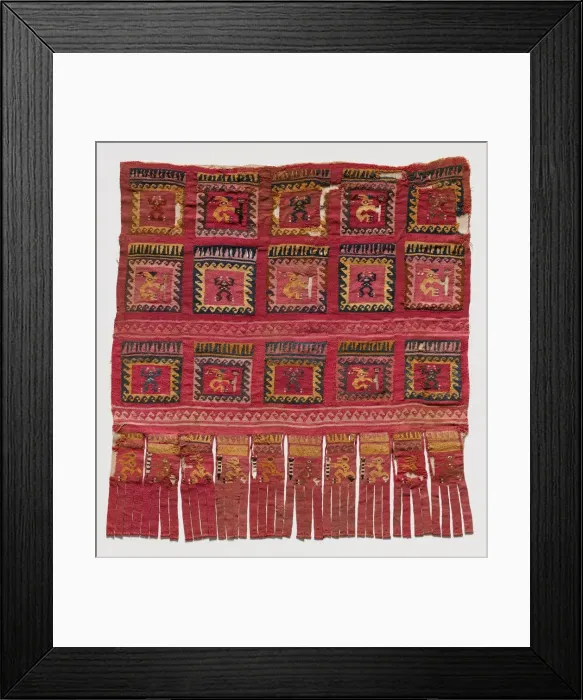 Framed Print : Panel, Peru, 1250 / 1470. Creator: Unknown Framed Print : Panel, Peru, 1250 / 1470. Creator: Unknown