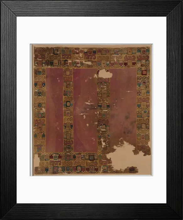 Framed Print : Tunic, Peru, A. D. 600 / 800. Creator: Unknown Framed Print : Tunic, Peru, A. D. 600 / 800. Creator: Unknown