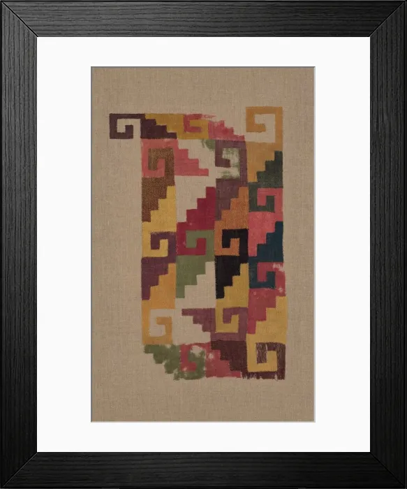 Framed Print : Panel Fragment, Peru, 200 / 500. Creator: Unknown Framed Print : Panel Fragment, Peru, 200 / 500. Creator: Unknown
