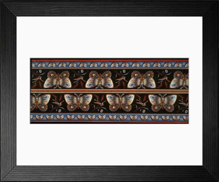 Framed Print : Panel (Furnishing Fabric), England, 1856. Creator: Lancaster Prints Framed Print : Panel (Furnishing Fabric), England, 1856. Creator: Lancaster Prints
