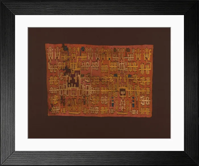 Framed Print : Panel, Peru, Possibly 500 / 600. Creator: Unknown Framed Print : Panel, Peru, Possibly 500 / 600. Creator: Unknown