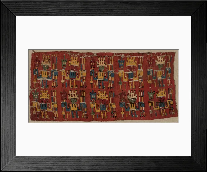 Framed Print : Fragment, Peru, Possibly 500 / 600. Creator: Unknown Framed Print : Fragment, Peru, Possibly 500 / 600. Creator: Unknown