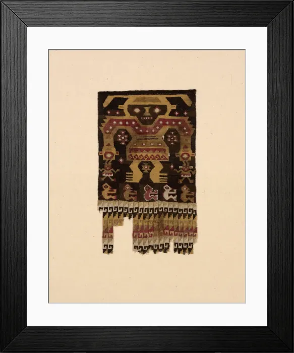 Framed Print : Fragment, Peru, A. D. 1000 / 1476. Creator: Unknown Framed Print : Fragment, Peru, A. D. 1000 / 1476. Creator: Unknown