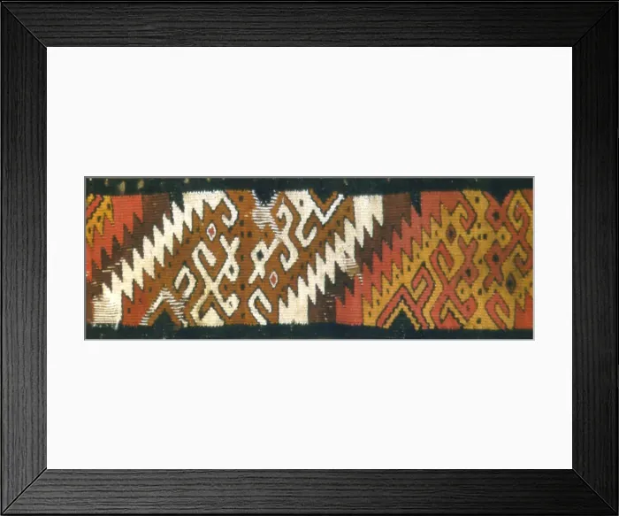 Framed Print : Band Fragment, Peru, A. D. 1000 / 1476. Creator: Unknown Framed Print : Band Fragment, Peru, A. D. 1000 / 1476. Creator: Unknown