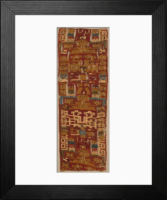 Framed Print : Fragment, Peru, 200 B. C. / A. D. 600. Creator: Unknown Framed Print : Fragment, Peru, 200 B. C. / A. D. 600. Creator: Unknown