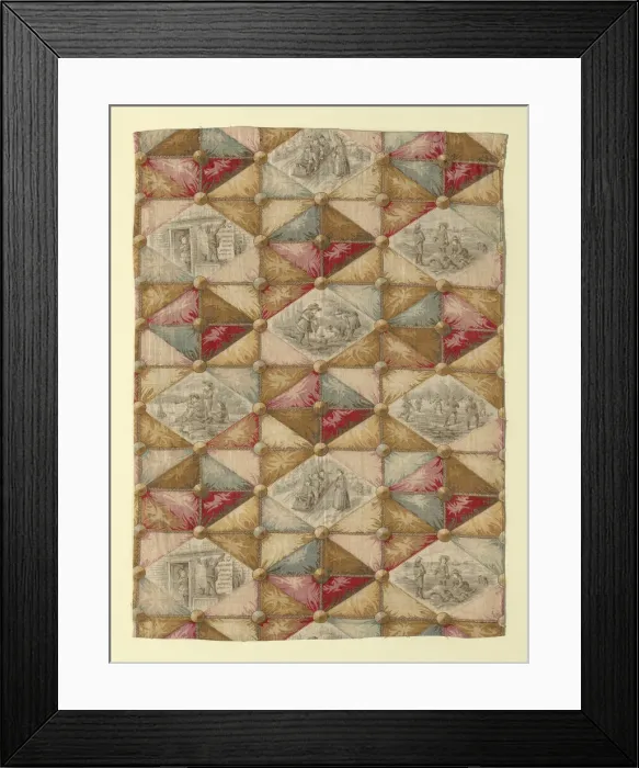 Framed Print : Children at Play (Furnishing Fabric), Massachusetts, 1886 / 90 Framed Print : Children at Play (Furnishing Fabric), Massachusetts, 1886 / 90