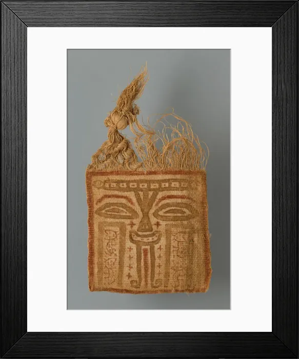 Framed Print : Mummy Mask, Peru, 200 / 100 B. C Creator: Unknown Framed Print : Mummy Mask, Peru, 200 / 100 B. C Creator: Unknown
