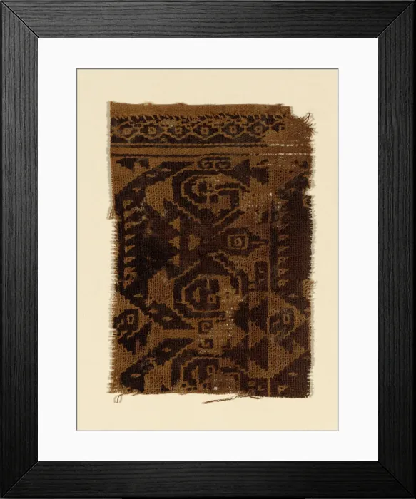 Framed Print : Fragment, Peru, 500 CE-800 CE. Creator: Unknown Framed Print : Fragment, Peru, 500 CE-800 CE. Creator: Unknown