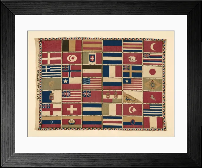 Framed Print : Panel (Furnishing Fabric), United States, 1876. Creator: Unknown Framed Print : Panel (Furnishing Fabric), United States, 1876. Creator: Unknown