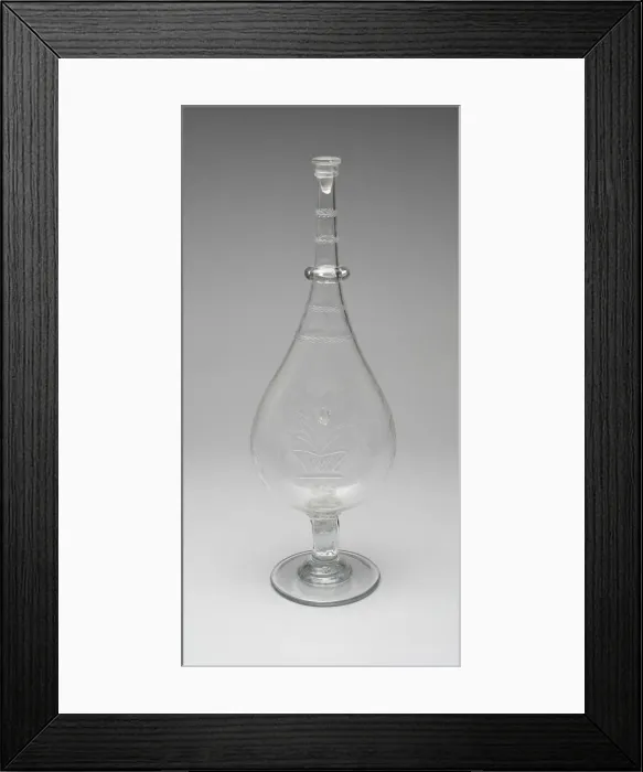 Framed Print : Bottle, 1850 / 60. Creator: New England Glass Company Framed Print : Bottle, 1850 / 60. Creator: New England Glass Company