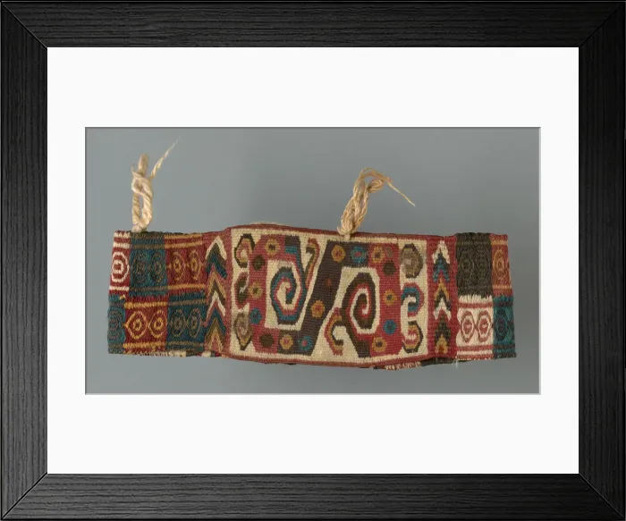 Framed Print : Headband, Peru, A. D. 600 / 900. Creator: Unknown Framed Print : Headband, Peru, A. D. 600 / 900. Creator: Unknown