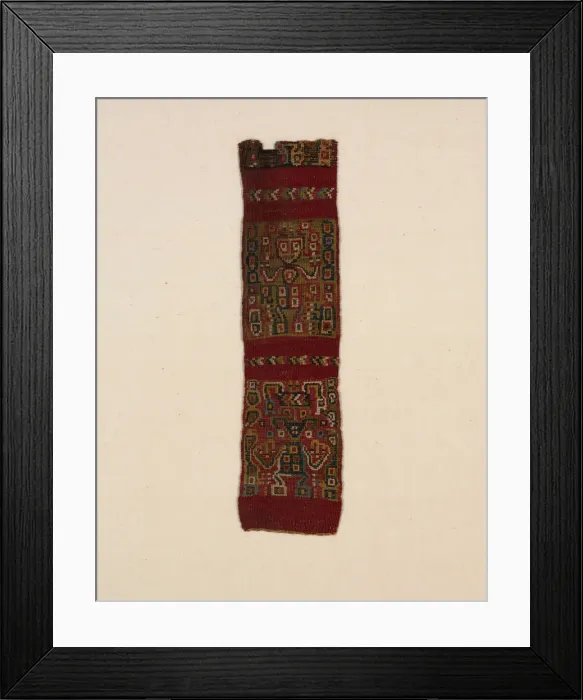 Framed Print : Fragment (Band), Peru, A. D. 800 / 1100. Creator: Unknown Framed Print : Fragment (Band), Peru, A. D. 800 / 1100. Creator: Unknown