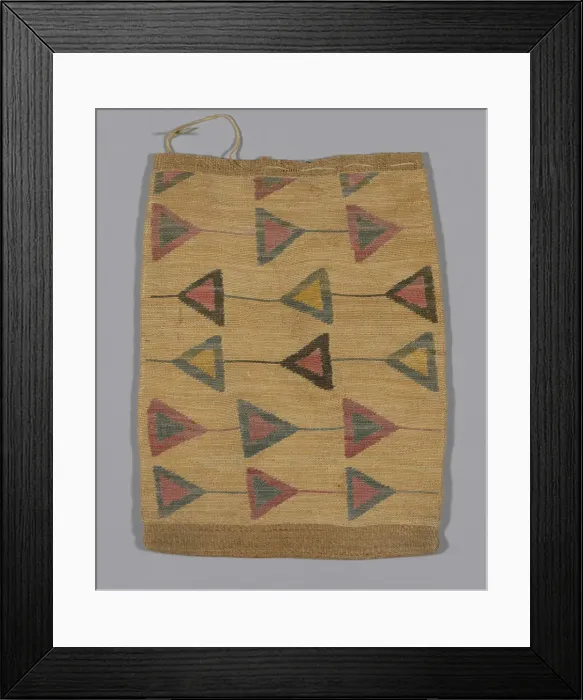 Framed Print : Storage bag, United States, c. 1860 / 80. Creator: Unknown Framed Print : Storage bag, United States, c. 1860 / 80. Creator: Unknown
