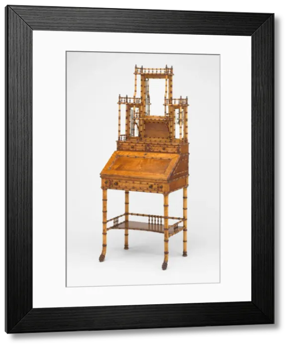 Framed Print : Desk, c. 1890. Creator: R. J. Horner and Company Framed Print : Desk, c. 1890. Creator: R. J. Horner and Company
