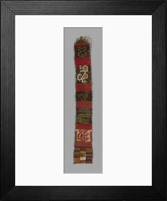 Framed Print : Fragment (Band), Peru, A. D. 800 / 1100. Creator: Unknown Framed Print : Fragment (Band), Peru, A. D. 800 / 1100. Creator: Unknown