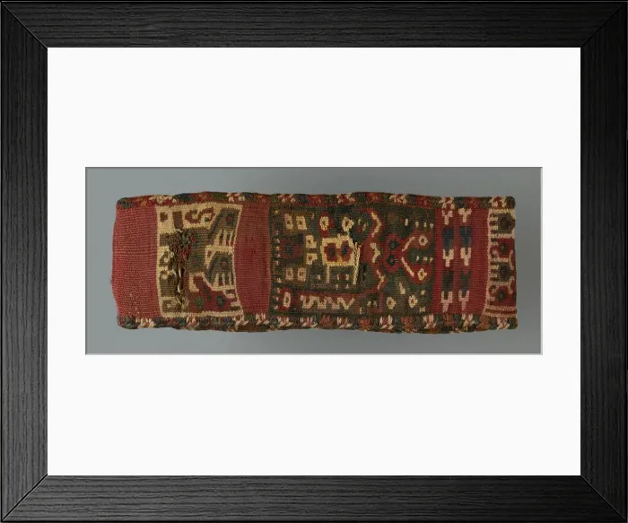 Framed Print : Headband, Peru, A. D. 800 / 1100. Creator: Unknown Framed Print : Headband, Peru, A. D. 800 / 1100. Creator: Unknown