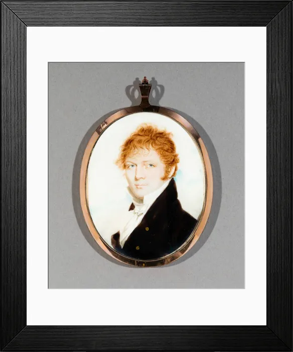 Framed Print : A Gentleman, c. 1810 / 20. Creator: Benjamin Trott Framed Print : A Gentleman, c. 1810 / 20. Creator: Benjamin Trott
