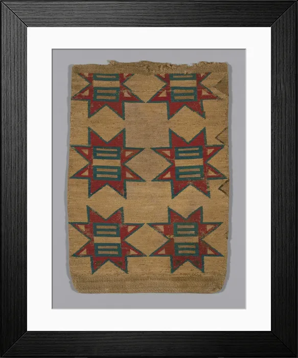 Framed Print : Storage bag, United States, c. 1850 / 70. Creator: Unknown Framed Print : Storage bag, United States, c. 1850 / 70. Creator: Unknown