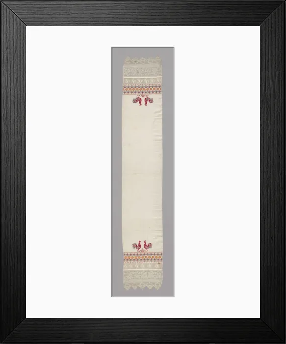 Framed Print : Towel, Russia, 19th century. Creator: Unknown Framed Print : Towel, Russia, 19th century. Creator: Unknown